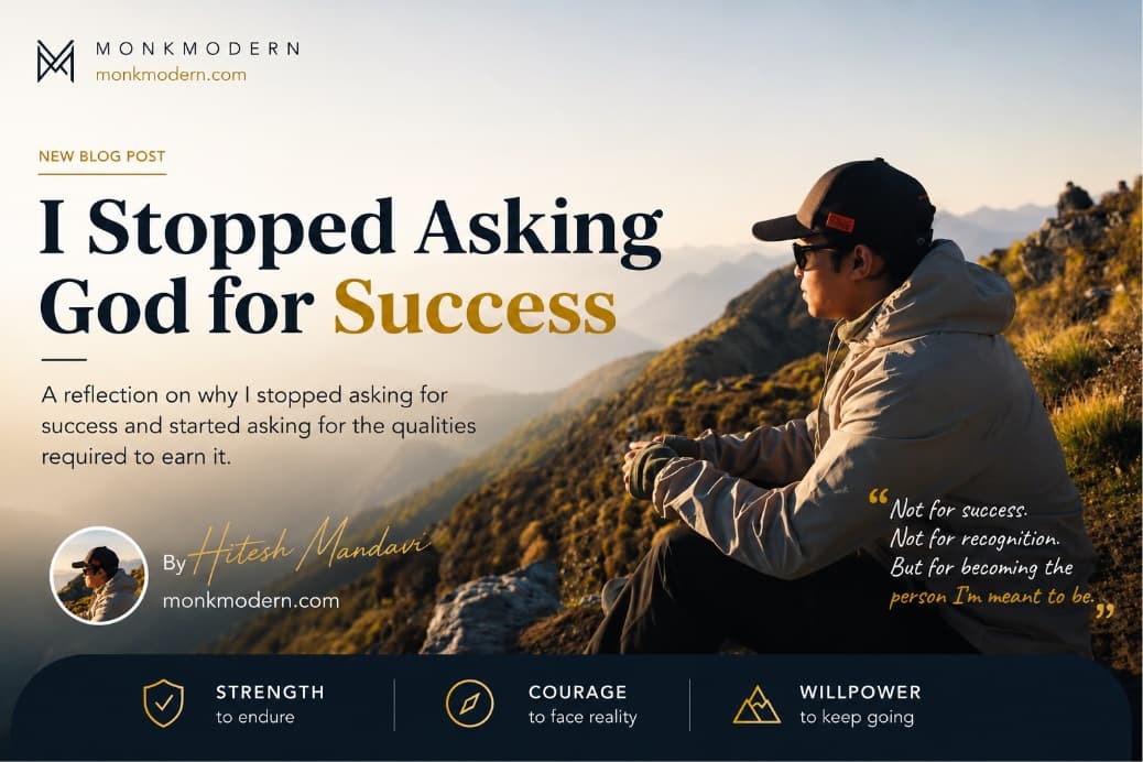 I Stopped Asking God for Success